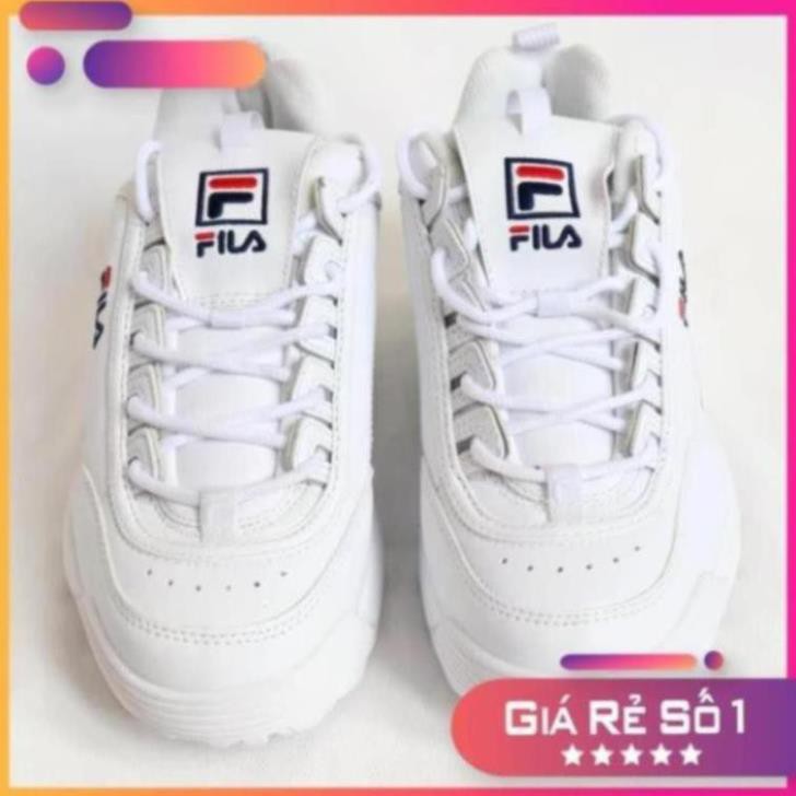 [Sale 3/3] Giày FILA Disruptor 2 Nam nữ Màu Trắng Hàng Chính Hãng NoBox - 1010262 Sale 11