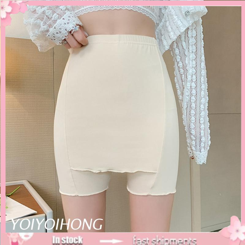 Quần Lót Mặc Váy Lưng Cao Không Đường May Hai Lớp Cho Nữ