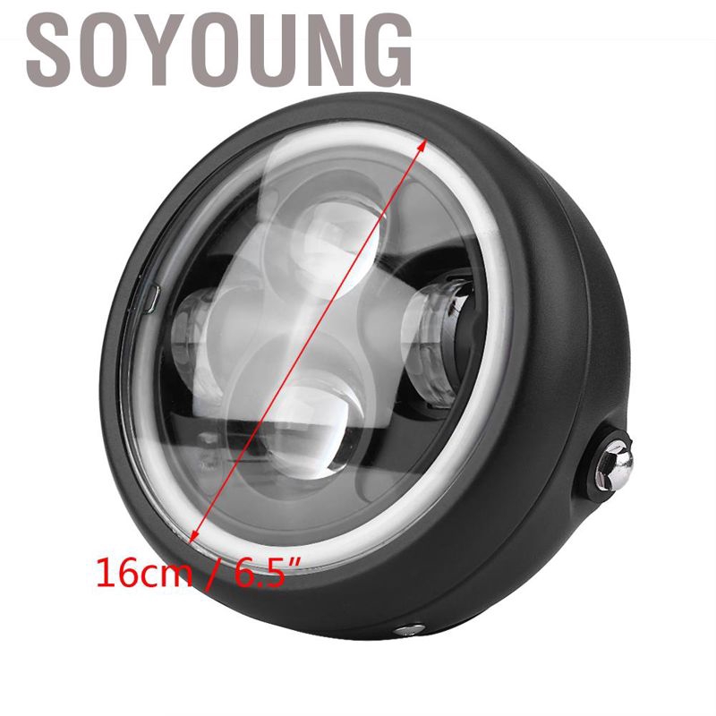 Đèn Pha Led 16cm / 6.5 &quot;Cho Xe Mô Tô Cafe Racer Bobber