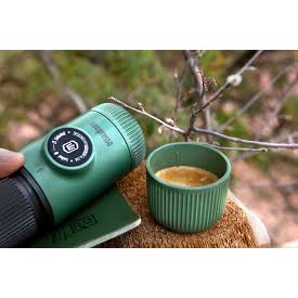 Dụng cụ ép Espresso bằng tay Wacaco Nanopresso Moss Green + Túi bảo vệ và chống sốc