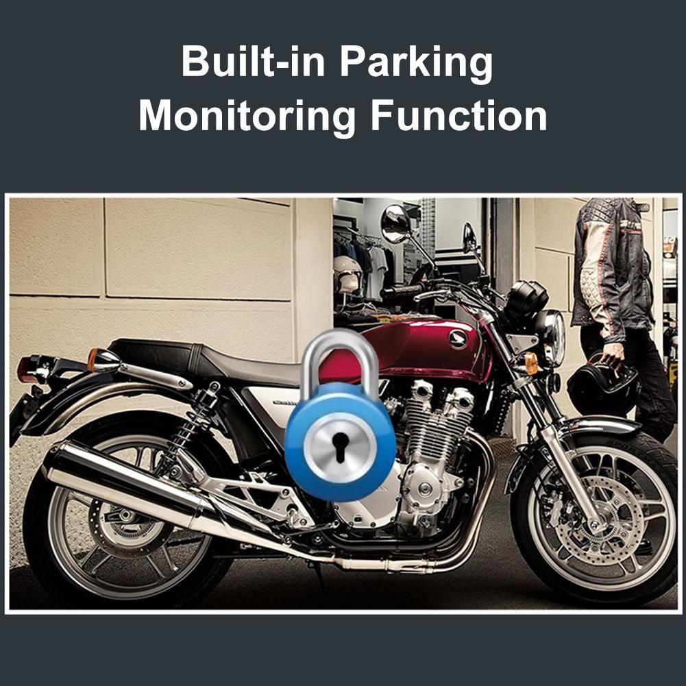 Máy Quay Hành Trình DVR 3 "1080P HD Chống Thấm Nước IP67 Ống Kính Kép Phía Trước Và Sau Cho Xe Máy