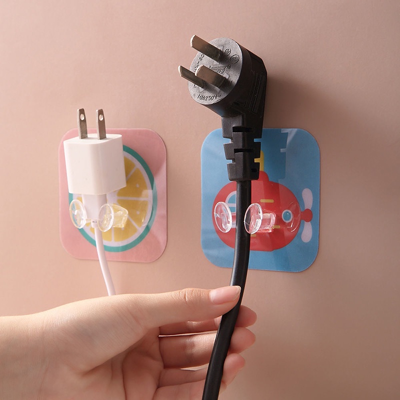Móc Treo Phích Cắm Điện Gắn Tường Không Cần Khoan Siêu Chắc