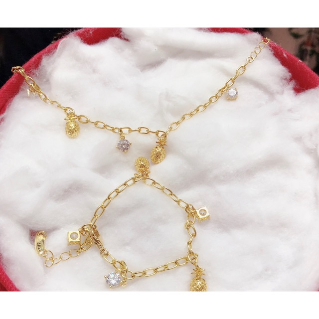 Lắc tay nữ cao cấp dát vàng 24k mẫu mới về