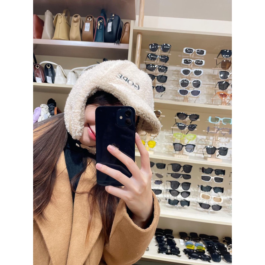 Mũ lông chữ GORE dây cài xinh xắn leuleu.accessorize