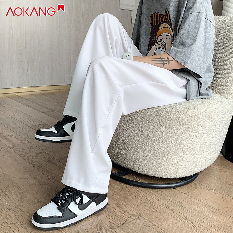 Quần dài AOKANG ống đứng dáng rộng thời trang thu đông cho nam