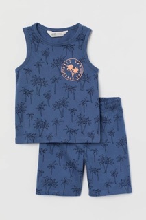 Bộ HM bé trai thun cotton