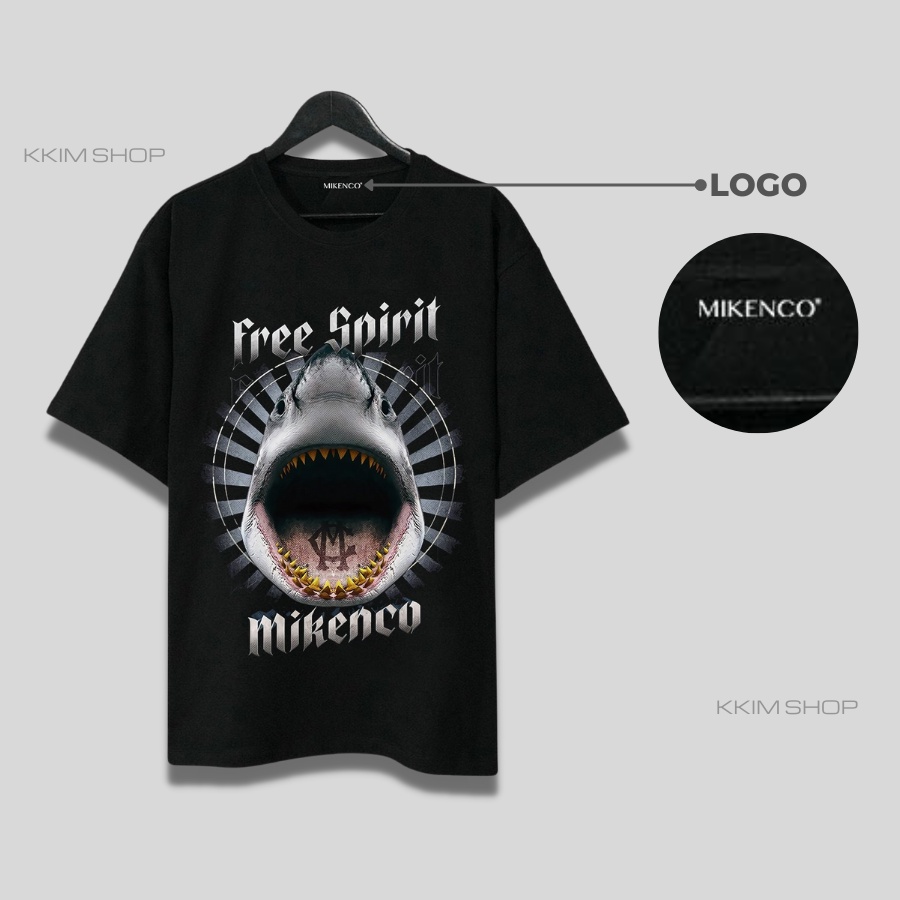 Áo Thun Tay Lỡ MIKENCO FREE SPIRIT, áo phông unisex Form rộng oversize, chất liệu Cotton. KKIM Shop