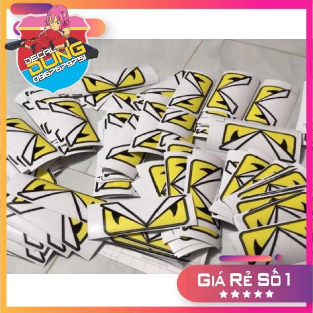 Combo 10 cái tem giấy mắt fendi size 5x12cm