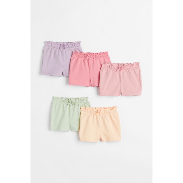 Set 5 quần cotton bé gái HM