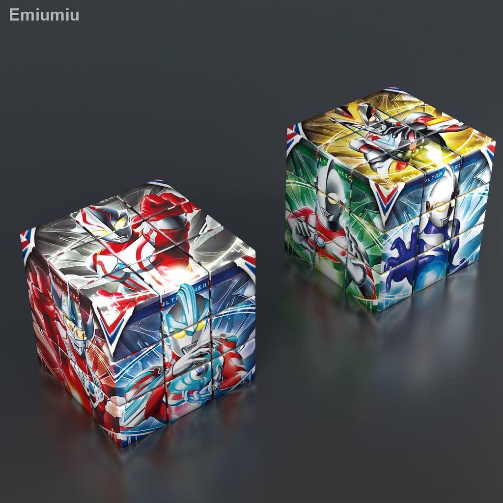 ❏☸✉Original Obu Galaxy Cerro Ultraman Rubik s Cube cậu bé đồ chơi trẻ em phát triển ý tưởng tùy biến câu đố trí tuệ