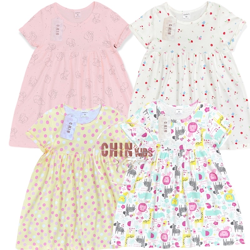 Váy cotton VNXK tay cộc chất mát mùa hè cho bé gái size đại 7 8 9 10 11 12 tuổi