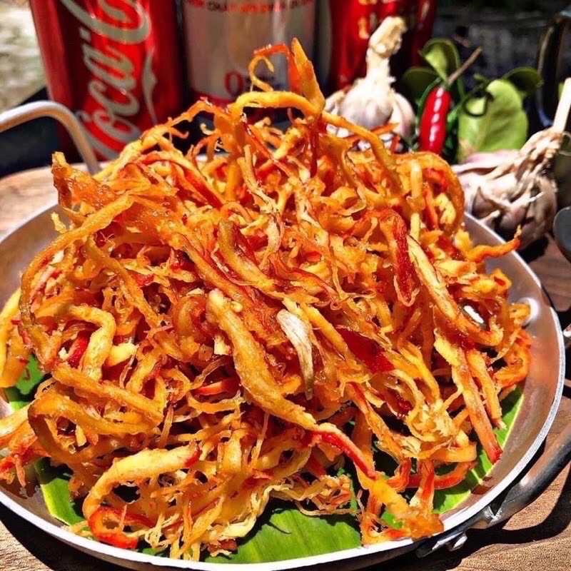 Mực xé sợi sốt tomyum - Ăn vặt Vitfood | BigBuy360 - bigbuy360.vn