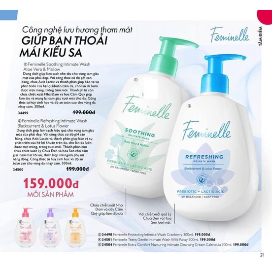 Dung dịch vệ sinh phụ nữ Feminelle 300ml, Ba Lan