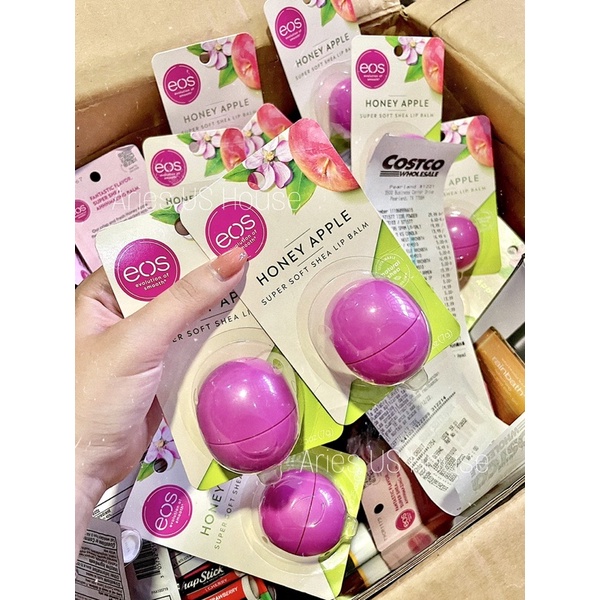 Son dưỡng trứng EOS Organic Honey Apple Super Soft Shea Lipbalm 7g