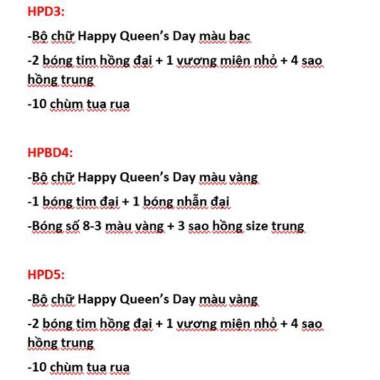SET BÓNG HAPPY WOMENS DAY NGÀY 8/3 (Bao gồm bơm và Keo dán)