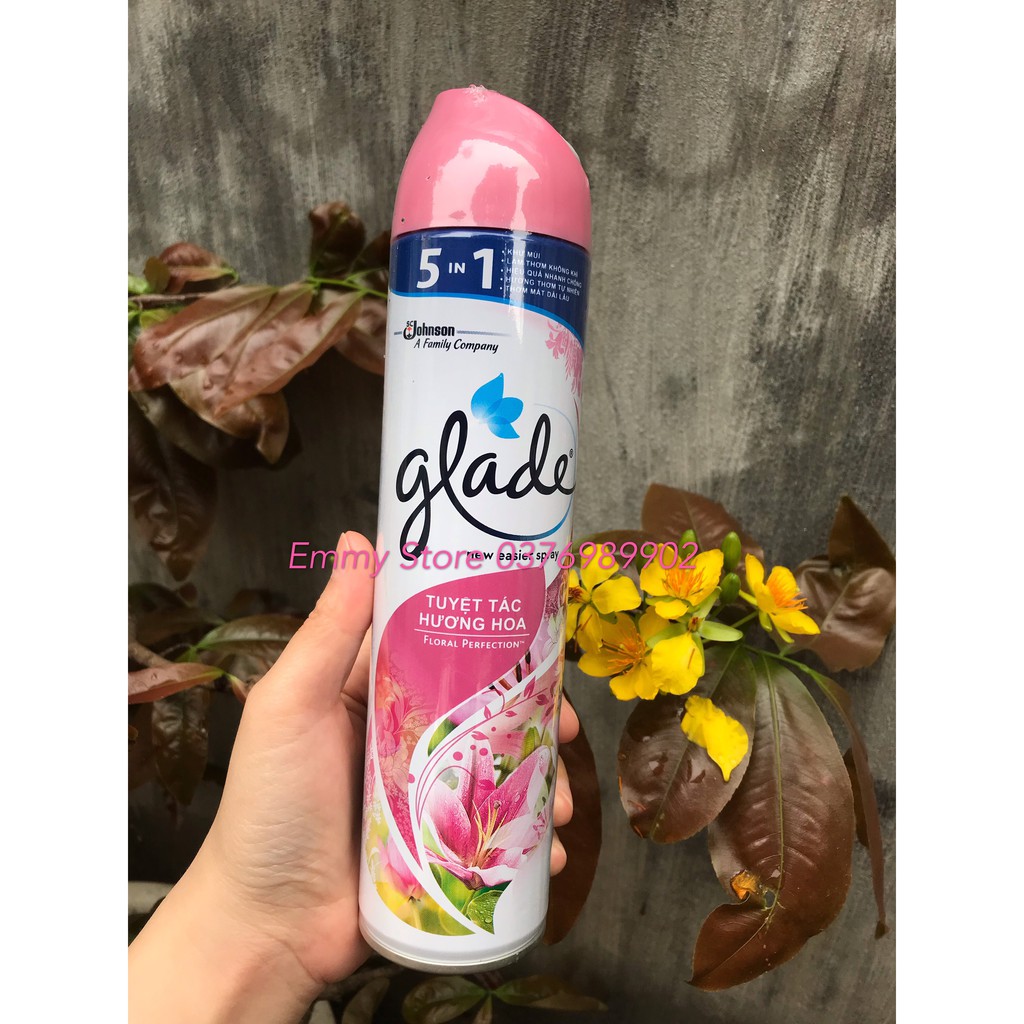 XỊT THƠM PHÒNG GLADE HƯƠNG LAVENDER &amp;HƯƠNG HOA 280G THÁI LAN