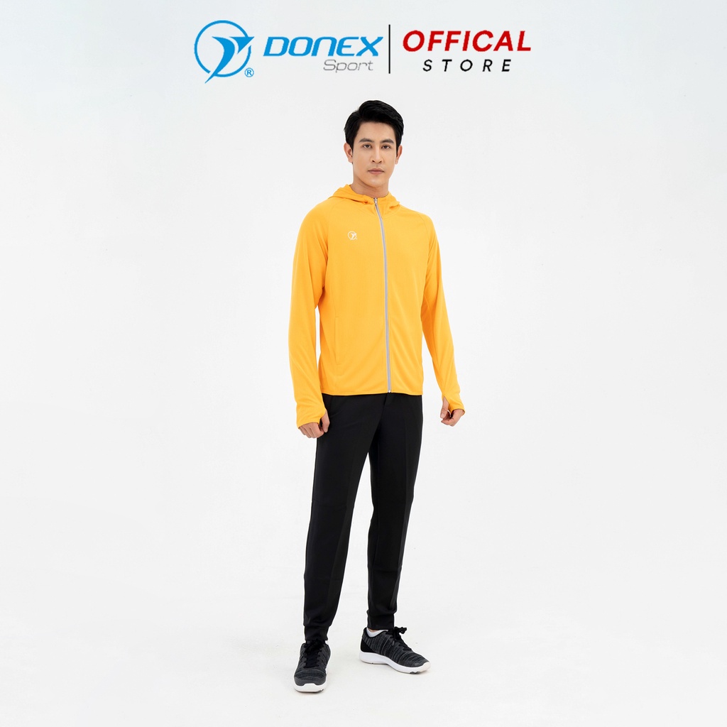 Áo Khoác Chống Nắng Nam DONEXPRO Form Classic Tích Hợp Khẩu Trang Chất Liệu Thể Thao Cool Air Chống Tia UV MDE-252