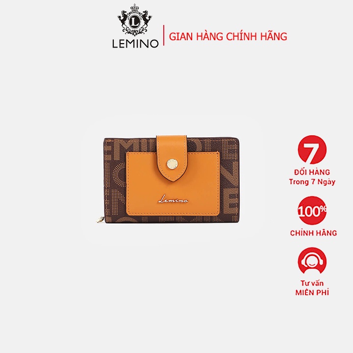 Ví Nữ Gập Nhỏ Monogram Canvas Lemino LE451011
