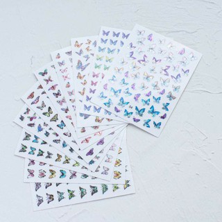 Sticker Bướm Dạ Quang Dán Móng Tay Nail (MỚI)
