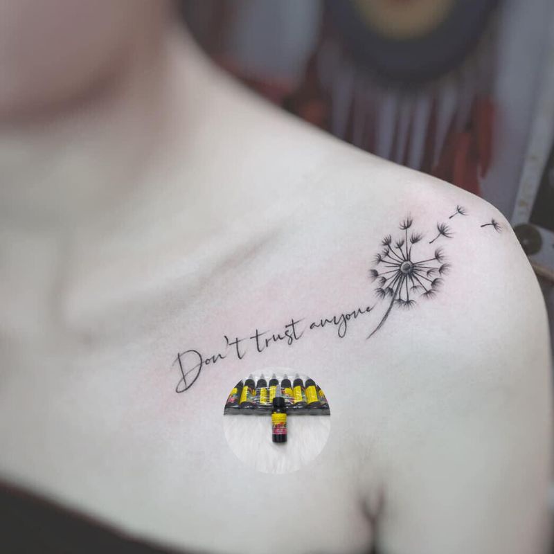 Mực Xăm Tatoo Eternal xăm hình mini siêu đẹp vào màu nhanh dạng lọ  30ml