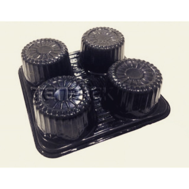 Combo 100 Khay nhựa đựng cốc nhựa PP dùng 1 lần