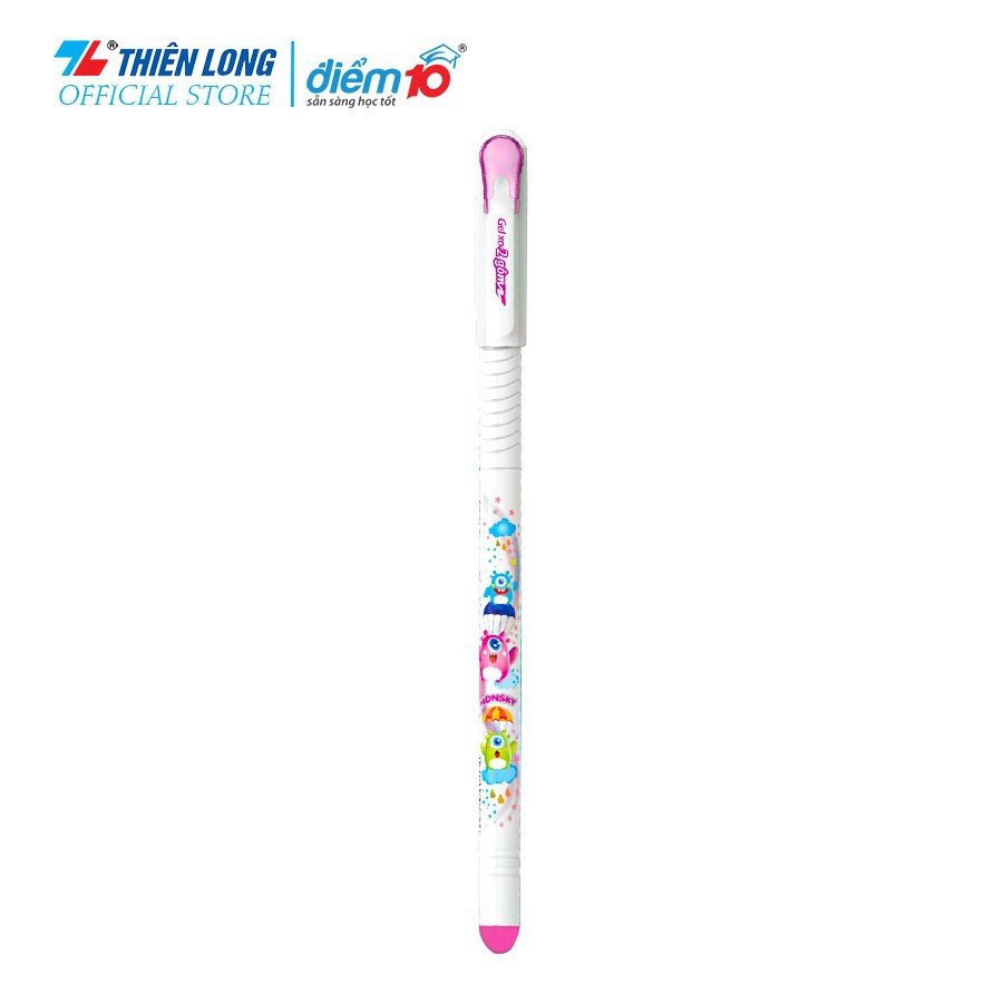 Bút Gel Điểm 10 Thiên Long TP-Gele002 Đầu Gôm Xóa Được Ngòi 05mm