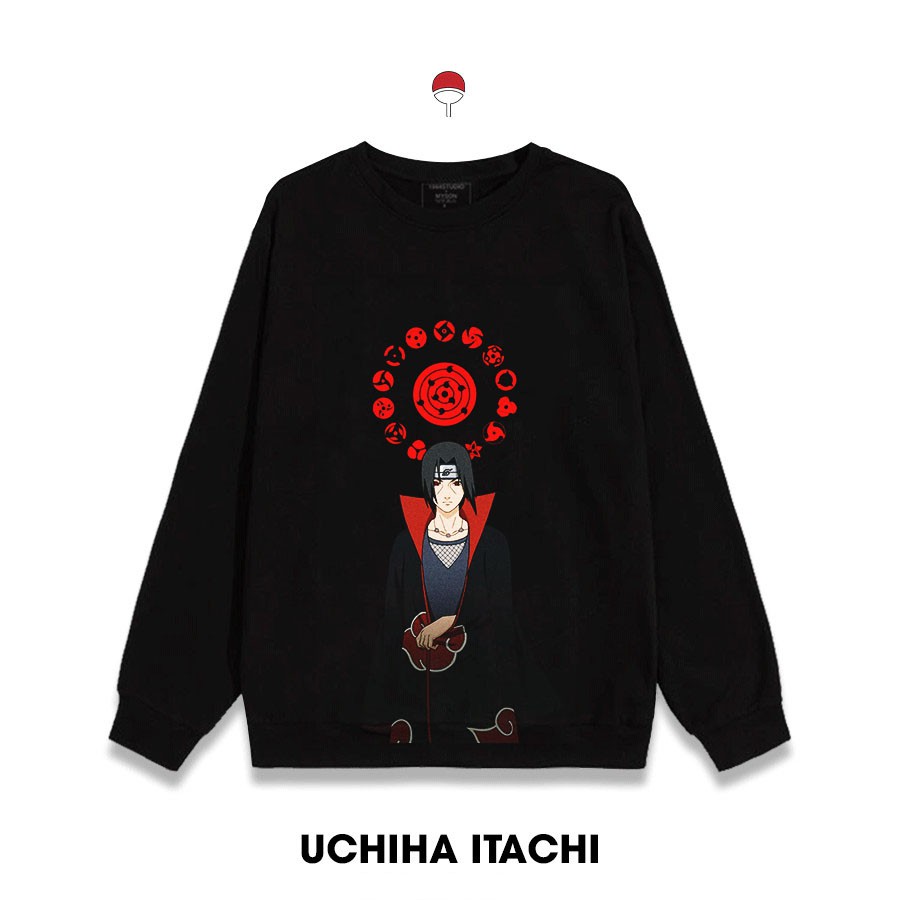 🔥Áo sweater Naruto🔥Áo dài tay in hình ITachi Uchiha siêu ngầu