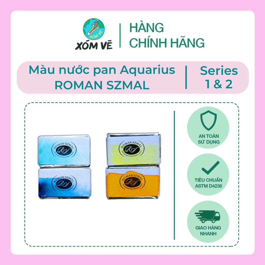 [Roman Szmal] Roman  Aquarius Màu nước dạng nén full pan (103-260)