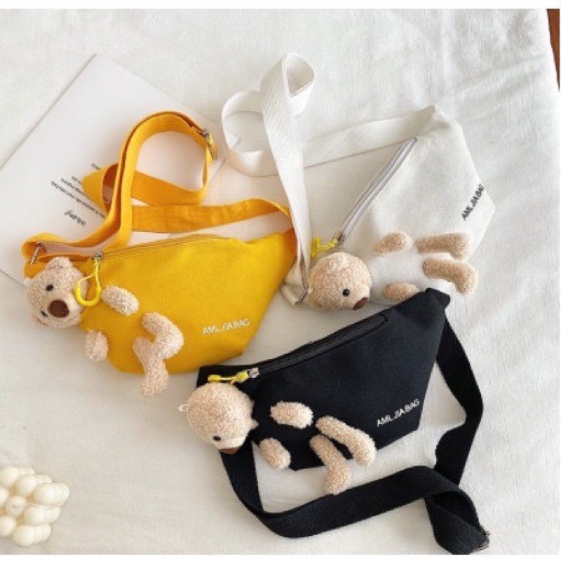[Mã FAMAYWA2 giảm 10k đơn từ 50k] [FREESHIP] Túi Vải 🐻Đeo Chéo Gấu Bông Hàn Quốc TÚI XINH CHO BÉ | BigBuy360 - bigbuy360.vn