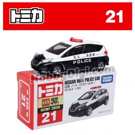 Mô hình xe Takara Tomy Tomica No. 21 Nissan Note Police Car