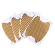 Mới Set 4 Miếng Dán Sợi carbon Bảo Vệ Tay Nắm Cửa Xe Hơi