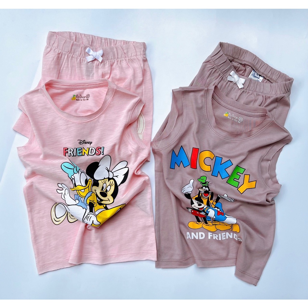 Bộ quần áo bé trai bé gái 1 đến 6 tuổi đồ bộ ba lỗ cho bé thun cotton cao cấp - STRB