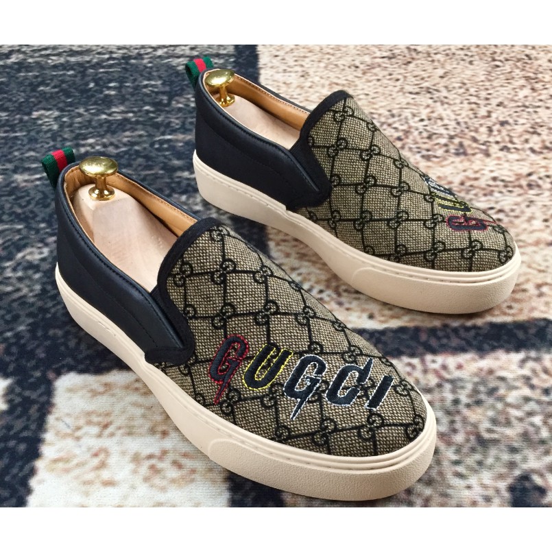 [KHO HÀ NỘI] Giày Lười Nam Slipon GC- Vải Cao Cấp vs Da Bò-G1 | BigBuy360 - bigbuy360.vn