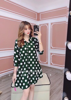 Đầm somi chấm bi