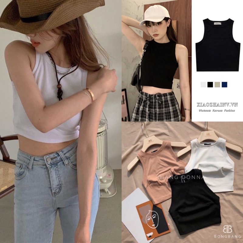Áo ba lỗ Poco hàng Quảng Châu mịn đẹp Áo croptop hàng chất lượng cao