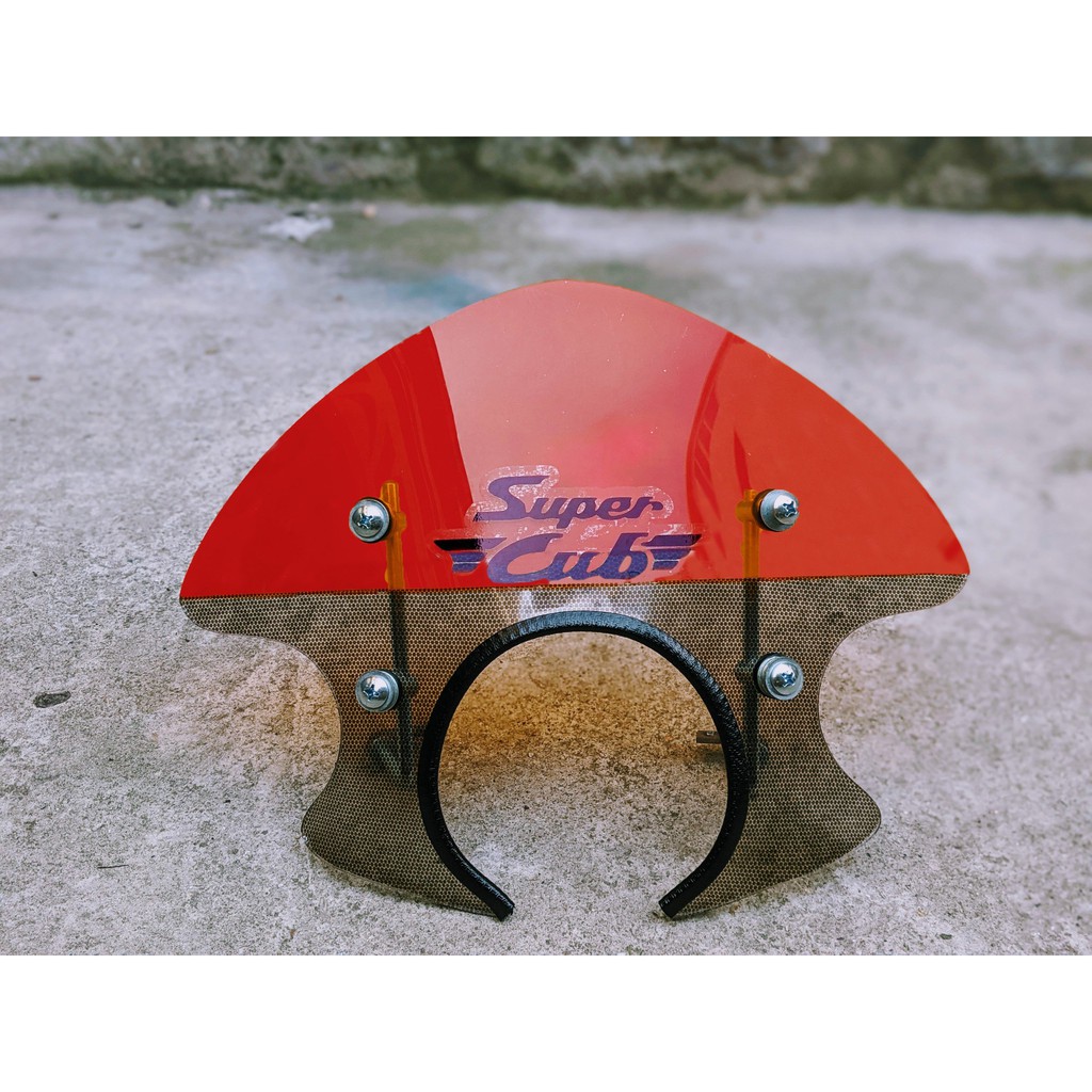 Kính chắn gió xe cub đèn tròn Mikasa