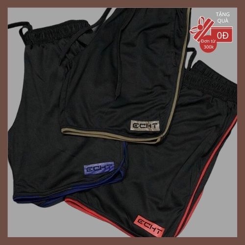 Quần shorts thể thao nam, quần đùi nam, vải mè nhập khẩu, thoáng khí, co giãn 4 chiều logo nổi bật