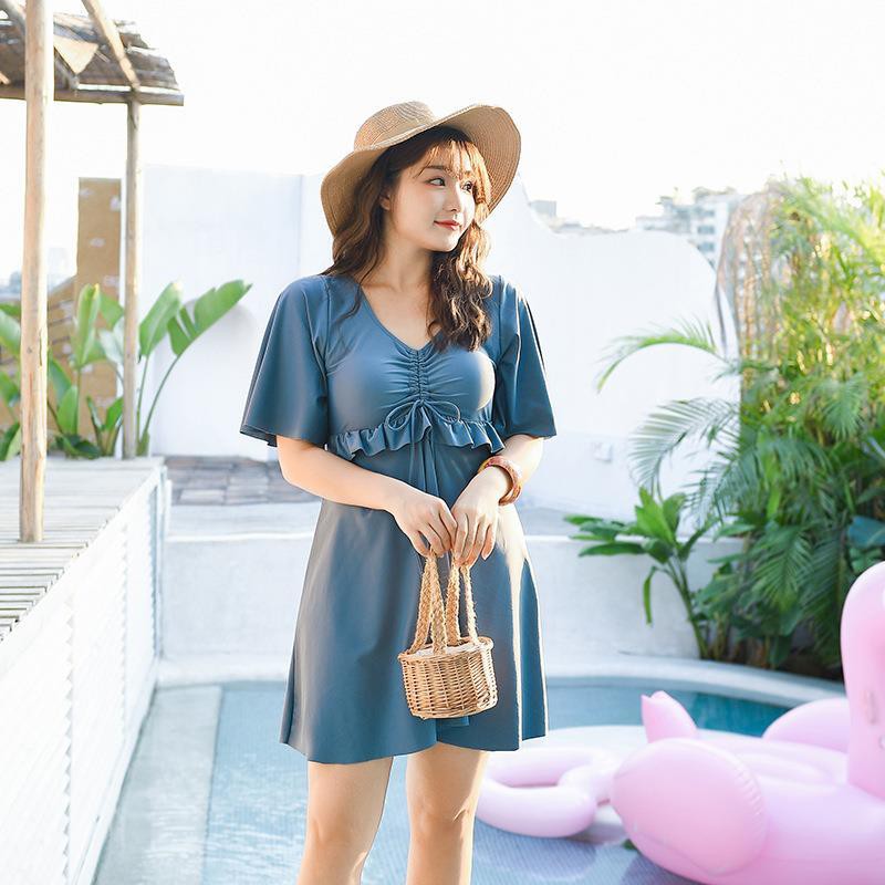 tu dungÁo tắm một mảnh suối nước nóng màu đỏ khoét xẻ tà kiểu mới 2021 của Hàn Quốc cỡ lớn bảo thủ thừa mm | BigBuy360 - bigbuy360.vn