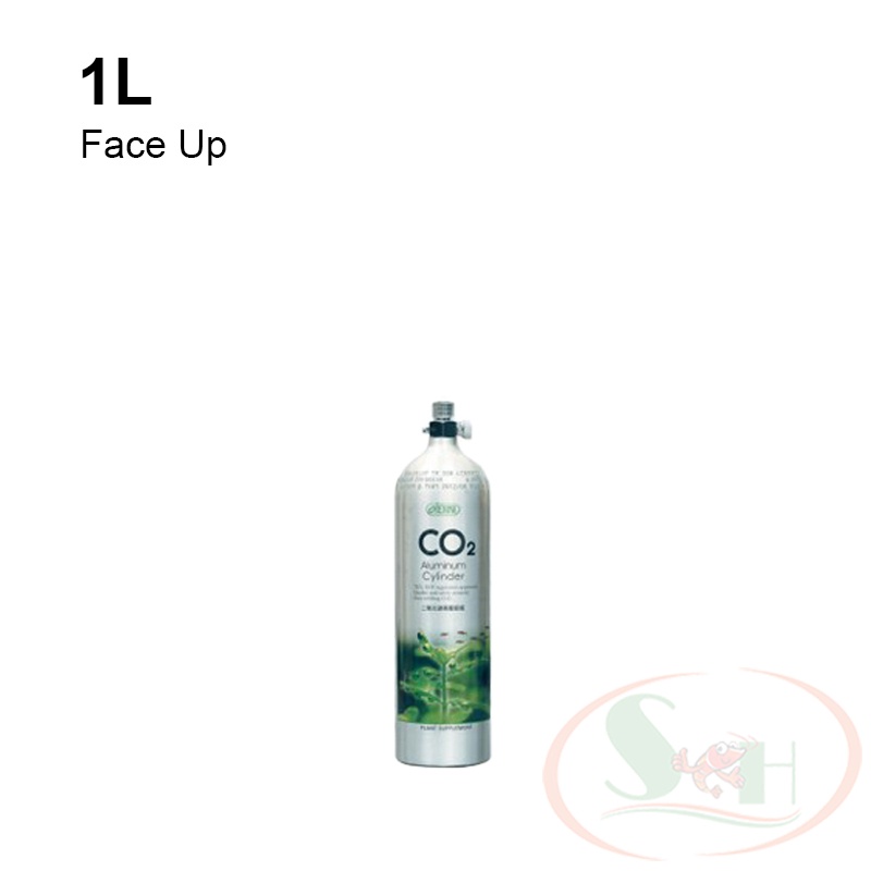 Bình co2 nhôm Ista 0.5L, 1L Aluminum Cylinder van tổng kim loại Đài Loan thủy sinh 0.5, 1 lít