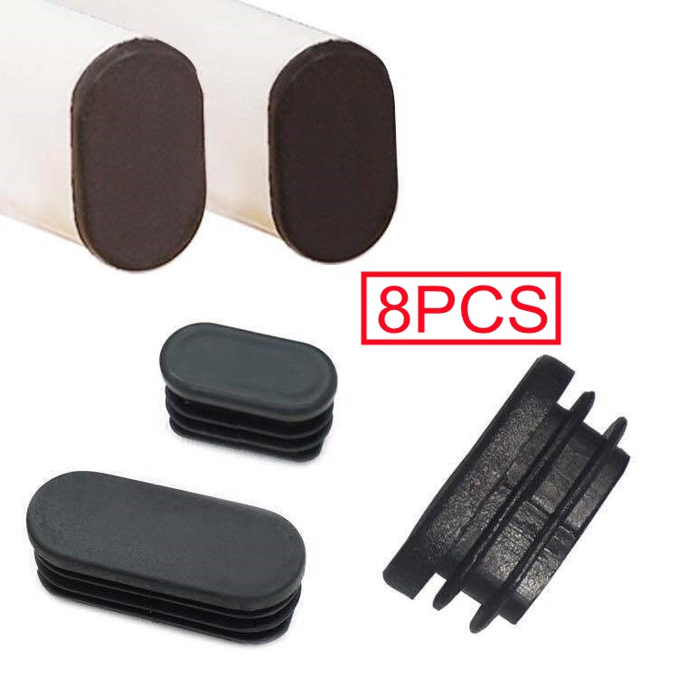 Set 8 nút bịt chân bàn ghế bằng nhựa hình bầu dục tiện dụng