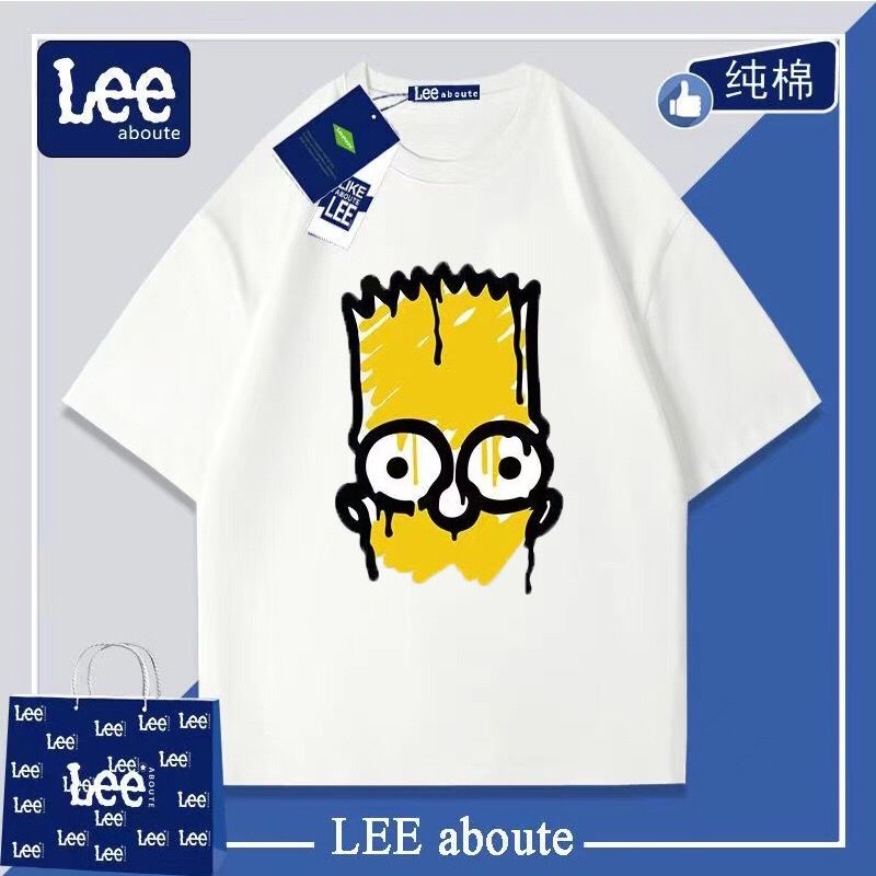 Áo Thun Thể Thao Tay Ngắn Dáng Rộng In Hình Nhân Vật Lee ABOUTE Simpson