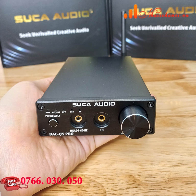 BỘ GIẢI MÃ DAC SUCA-AUDIO Q5PRO HÀNG CHÍNH HÃNG 32BIT/BLUETOOTH 5.0