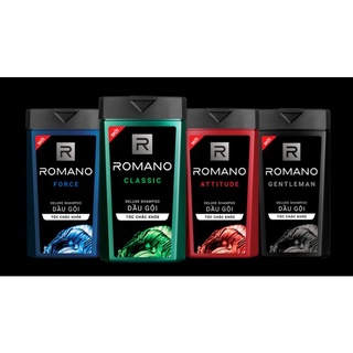 Dầu gội Romano cho nam chai Classic, Force, Attatude, Gentlemen size du lịch
