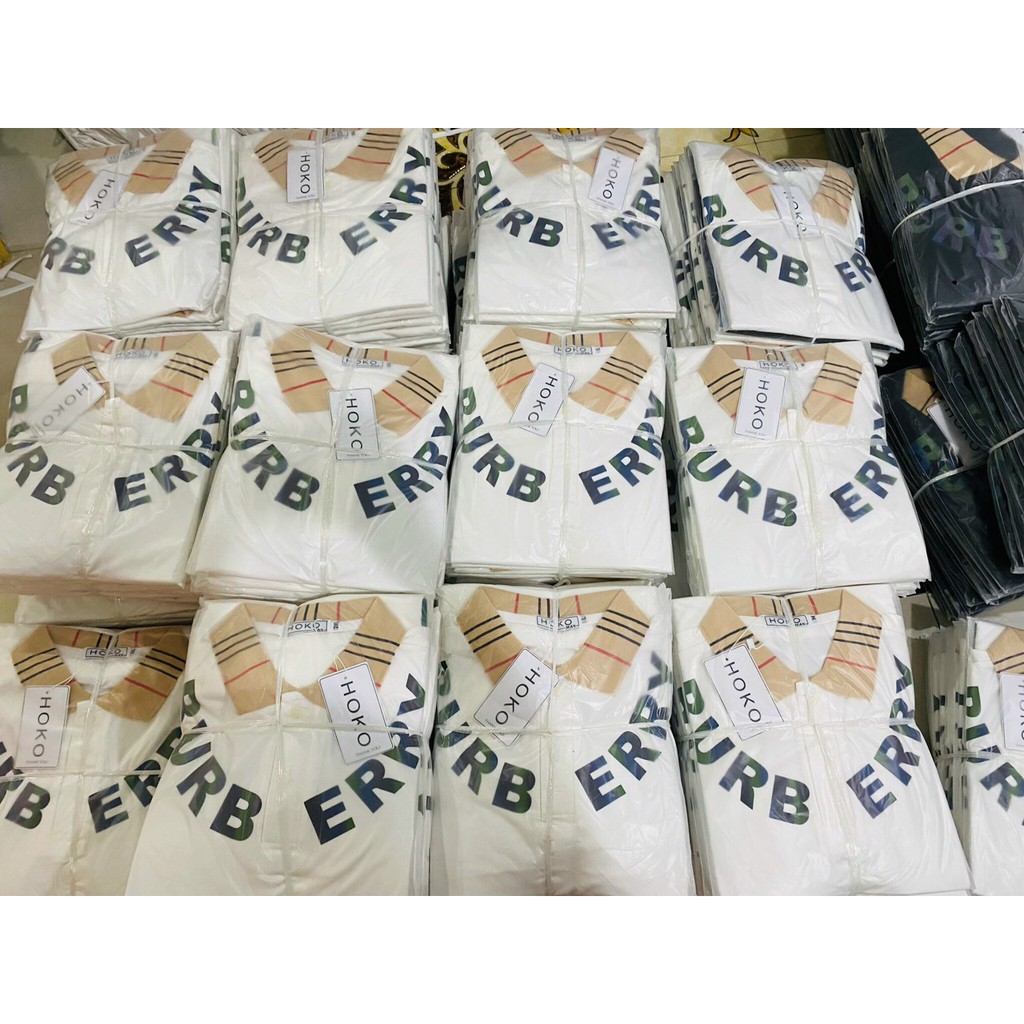 [DEAL KHỦNG] Áo Polo Cao Cấp ⚡ĐỦ SIZE 42 KG-80 KG ⚡Áo Polo Bur.ber.ry logo phản quang | BigBuy360 - bigbuy360.vn