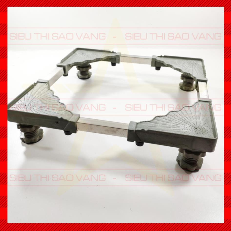 Đế máy giặt - Kệ giá đỡ máy giặt tủ lạnh inox trụ ren điều chỉnh cao thấp - Loại 1