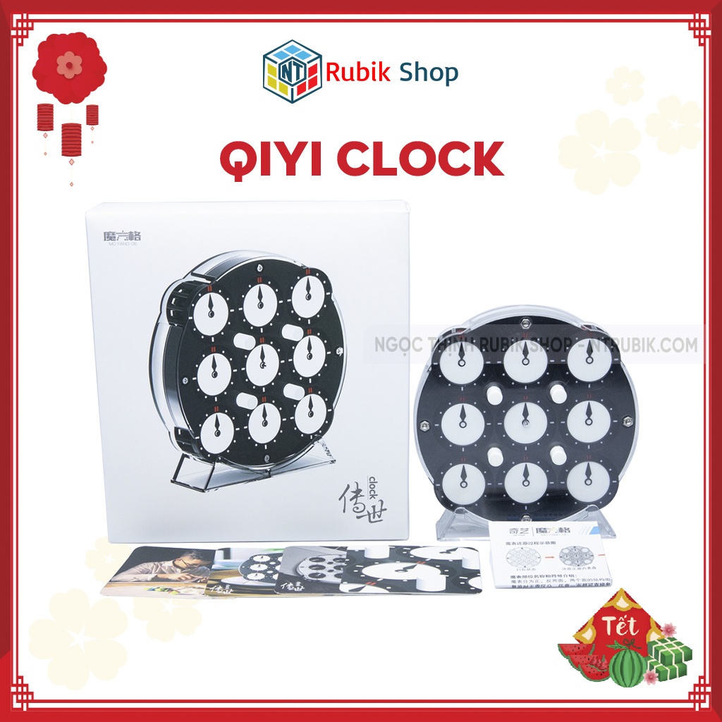 [Siêu phẩm] Rubik QiYi Clock 208 viên nam châm 2020 (Có Nam Châm)