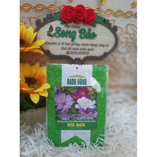 Hạt giống hoa sao nhái kép nhiều màu RD 869 Rạng Đông gói 0.1g
