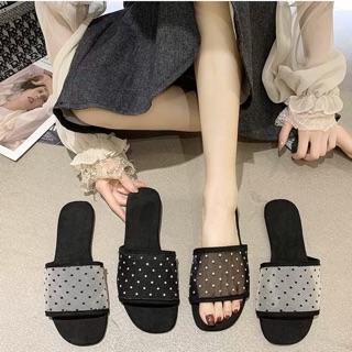 Dép lưới chấm bi hàn quốc