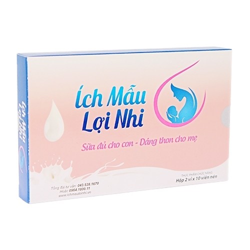 ÍCH MẪU LỢI NHI hộp 2 vỉ x 10 viên