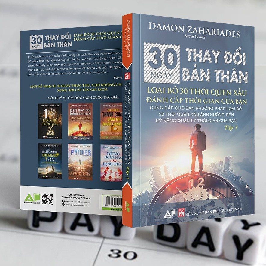 Sách - 30 Ngày Thay Đổi Bản Thân - Loại Bỏ 30 Thói Quen Xấu Đánh Cắp Thời Gian Của Bạn - Tập 1 - Sách Kỹ Năng Sống